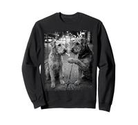 Art Urbain de Rue fumant des Airedale Terriers Sweatshirt