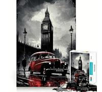 Art Urbain londonien pour Adultes Puzzle de 1000 pièces Casse-tête Relaxant et Amusant Assemblage d'images Surprise chaleureuse 38x52cm