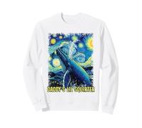 Art Van Gogh : Le Petit écureuil de Papa avec Une Baleine et Une Nuit étoilée Sweatshirt