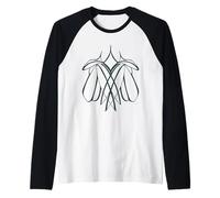 Art vectoriel de Tatouage Noir Entre Amants lesbiens Harmony Together Manche Raglan