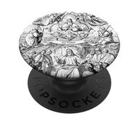 Art Vintage catholique Traditionnel du Seigneur de la prière de Notre père PopSockets PopGrip Adhésif
