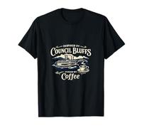 Art Vintage de Bateau fluvial Coffee Pride de Council Bluffs T-Shirt