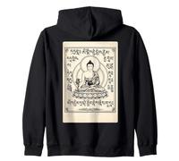 Art Vintage de Bouddha pour Méditation et Sérénité Sweat à Capuche