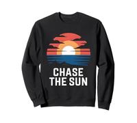 Art Vintage de Coucher de Soleil d'Ase The Sun Sweatshirt