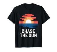 Art Vintage de Coucher de Soleil d'Ase The Sun T-Shirt