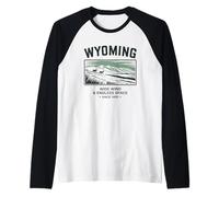 Art Vintage de Wyoming : Vent Large et Espace Infini Manche Raglan