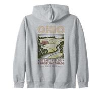Art Vintage des Champs d'Ohio et de l'ombre Rustique Sweat à Capuche