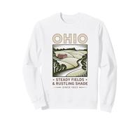 Art Vintage des Champs d'Ohio et de l'ombre Rustique Sweatshirt