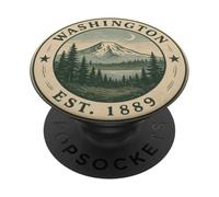 Art Vintage des Montagnes de Washington 1889 PopSockets PopGrip Adhésif