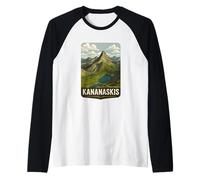 Art Vintage des Rocheuses canadiennes Kananaskis Smutwood Mountain Manche Raglan