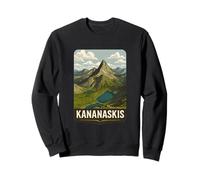Art Vintage des Rocheuses canadiennes Kananaskis Smutwood Mountain Sweatshirt