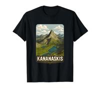 Art Vintage des Rocheuses canadiennes Kananaskis Smutwood Mountain T-Shirt Graphique avec Valeur