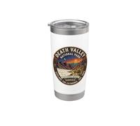 Art vintage du désert du bassin de Badwater du parc national de Death Valley Gobelet isotherme en acier inoxydable double paroi