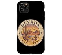 Art Vintage du Désert du Nevada avec Cactus Coque pour iPhone 11 Pro Max