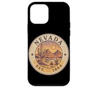 Art Vintage du Désert du Nevada avec Cactus Coque pour iPhone 12 Mini