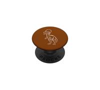 Art Vintage du Dinosaure Dilophosaure PopSockets PopGrip Adhésif