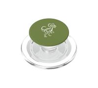 Art Vintage du Dinosaure Dilophosaure PopSockets PopGrip pour MagSafe