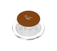Art Vintage du Dinosaure Dilophosaure PopSockets PopGrip pour MagSafe