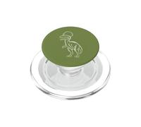 Art Vintage du Dinosaure Dilophosaure PopSockets PopGrip pour MagSafe
