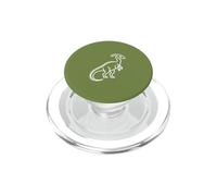 Art Vintage du Dinosaure Dilophosaure PopSockets PopGrip pour MagSafe