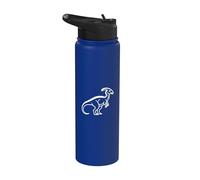 Art vintage du dinosaure Dilophosaure Stainless Steel Insulated Water Bottle