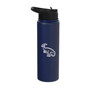 Art vintage du dinosaure Dilophosaure Stainless Steel Insulated Water Bottle