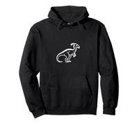 Art Vintage du Dinosaure Dilophosaure Sweat à Capuche