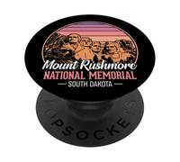 Art Vintage du Mémorial National de Mount Rushmore PopSockets PopGrip Adhésif