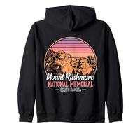 Art Vintage du Mémorial National de Mount Rushmore Sweat à Capuche