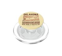 Art Vintage du Vent Large et Ciel enraciné d'Oklahoma PopSockets PopGrip pour MagSafe