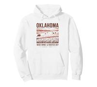 Art Vintage du Vent Large et Ciel enraciné d'Oklahoma Sweat à Capuche