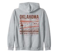 Art Vintage du Vent Large et Ciel enraciné d'Oklahoma Sweat à Capuche