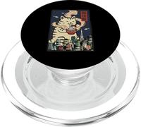 Art Vintage Japonais Kaiju Ramen Monster Cool Looking Cat Art PopSockets PopGrip pour MagSafe