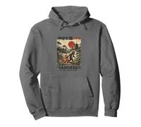 Art Vintage Japonais Macaque Wanderer Ukiyo-e Forest Sweat à Capuche