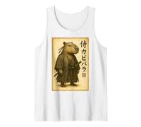 Art Vintage Japonais Samurai Capybara Débardeur