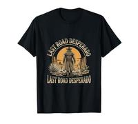 Art Vintage Last Road Desperado Western Cowboy Desert T-Shirt