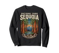 Art Vintage sur Les Ours et la forêt du Parc National de Sequoia en Californie Sweatshirt