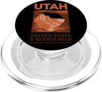 Art Vintage Utah : Forme Sacrée et Silence Depuis 1896 PopSockets PopGrip pour MagSafe
