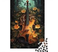 Art Violon Orné 1000 Pièce Carton Épais Jeu De Puzzle Senior Jigsaw Enthusiastes Soulagement du Stress 38x26cm/1000pcs
