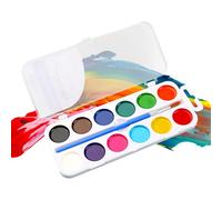 Art Watercolour Paint Set, 12/14/18 Watercolor Set with 1 Water Brush Pens, 1 Palette for Artists, Amateur Hobbyists and Painting Lovers, Painting Art Supplies for Adults