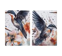 Art with Lily Flowers Birds Watercolor Passeport Holder ID Card Protector Case Étui de passeport avec fente pour passeports Portefeuille de voyage Couverture de documents pour femmes et hommes