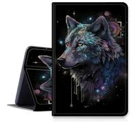 Art Wolf - Étui pour iPad Pro 13" M4 2024, résistant aux chocs, pliable en cuir synthétique, support réglable avec mise en veille/réveil automatique pour iPad Pro M4 2024 13"