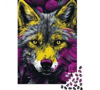 Art Wolf Puzzle 1000 Pièces Educa Jouet en Bois Jeu D'Intelligence Décoration Intérieure Jeu Éducatif Challenge Toy Adultes & Enfants des 14 Ans 1000pcs (38x26cm)