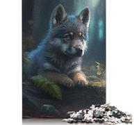 Art Wolf Puzzle pour Adultes et Adolescents, 1000 Pièces, Puzzle en Bois pour Adolescents, Cadeau, Cadeau Jeu d'Ingénie, 1000 Pièces (75x50cm)