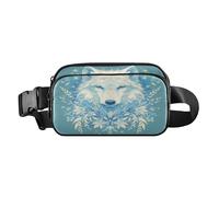 Art Wolfs Sac banane mignon pour homme et femme Grande capacité avec sangle réglable pour voyage, gym, travail, Loups d'art, 1 size