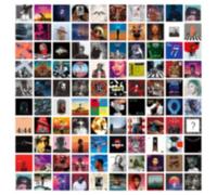 ART·ZONE 100 Pièces 5x5 Pouces | Ensemble de Collage d'Affiches pour Salle, Couverture d'Album, Musique, Rappeur, Groupe et Chambre à Coucher