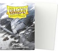 ART15005 - Pochettes doubles pour cartes : mates - neige (100 pcs)