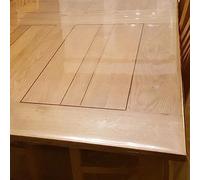 ART2LATABLE Nappe Transparente Épaisse 140 cm Nappe 0.5mm d'Épaisseur, 1m40 cm de Large Protège Table ou Bureau Transparent 50/100 (Nappe Rectangle 140x100 CM)