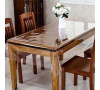 ART2LATABLE Nappe Transparente Épaisse 140 cm Nappe 0.5mm d'Épaisseur, 1m40 cm de Large Protège Table ou Bureau Transparent 50/100 (Nappe Rectangle 140x500 CM)