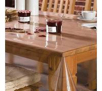 ART2LATABLE Nappe Transparente Épaisse 140 cm Nappe 0.5mm d'Épaisseur, 1m40 cm de Large Protège Table ou Bureau Transparent 50/100 (Nappe Rectangle 140x300 CM)